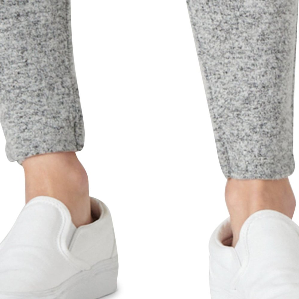 Lucky Brand Cloud Jersey Ribbed Legging - Medium Heather Gray - Picture 4 of 7